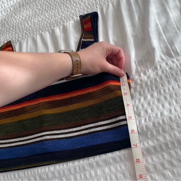 Wild honey multicolor crop stripe tank top size medium - Picture 6 of 11